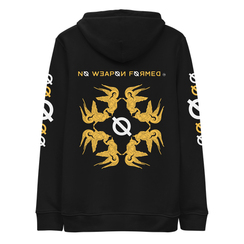 NO WEAPON FORMED "SURROUNDED BY ANGELS" - Unisex essential eco hoodie