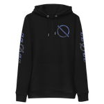 NO WEAPON FORMED FLANNEL BLACK/BLUE - Unisex essential eco hoodie