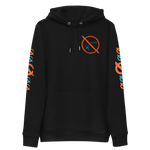 NO WEAPON FORMED GRENADE LAUNCHER ORANGE/GREEN - Unisex essential eco hoodie black front