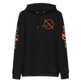 NO WEAPON FORMED GRENADE LAUNCHER ORANGE/GREEN - Unisex essential eco hoodie black front