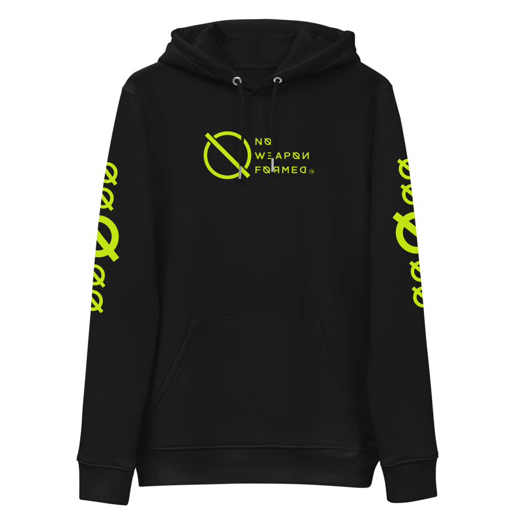 NO WEAPON FORMED 'ANGELS GOT YOUR BACK' NEON - Unisex essential eco hoodie