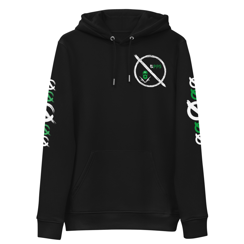 NO WEAPON FORMED 'ROBBER/OPPS' GREEN - Unisex essential eco hoodie