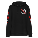 NO WEAPON FORMED 'SHOTGUN' BLACK/RED/WHITE - Unisex essential eco hoodie