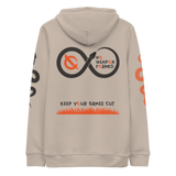 NO WEAPON FORMED "SNAKES" BLACK/ORANGE - Unisex essential eco hoodie tan back