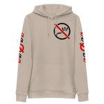 NO WEAPON FORMED "SHOTGUN" BLACK/RED/WHITE - Unisex essential eco hoodie tan front