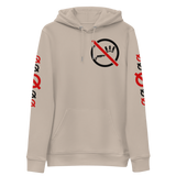 NO WEAPON FORMED "SHOTGUN" BLACK/RED/WHITE - Unisex essential eco hoodie tan front