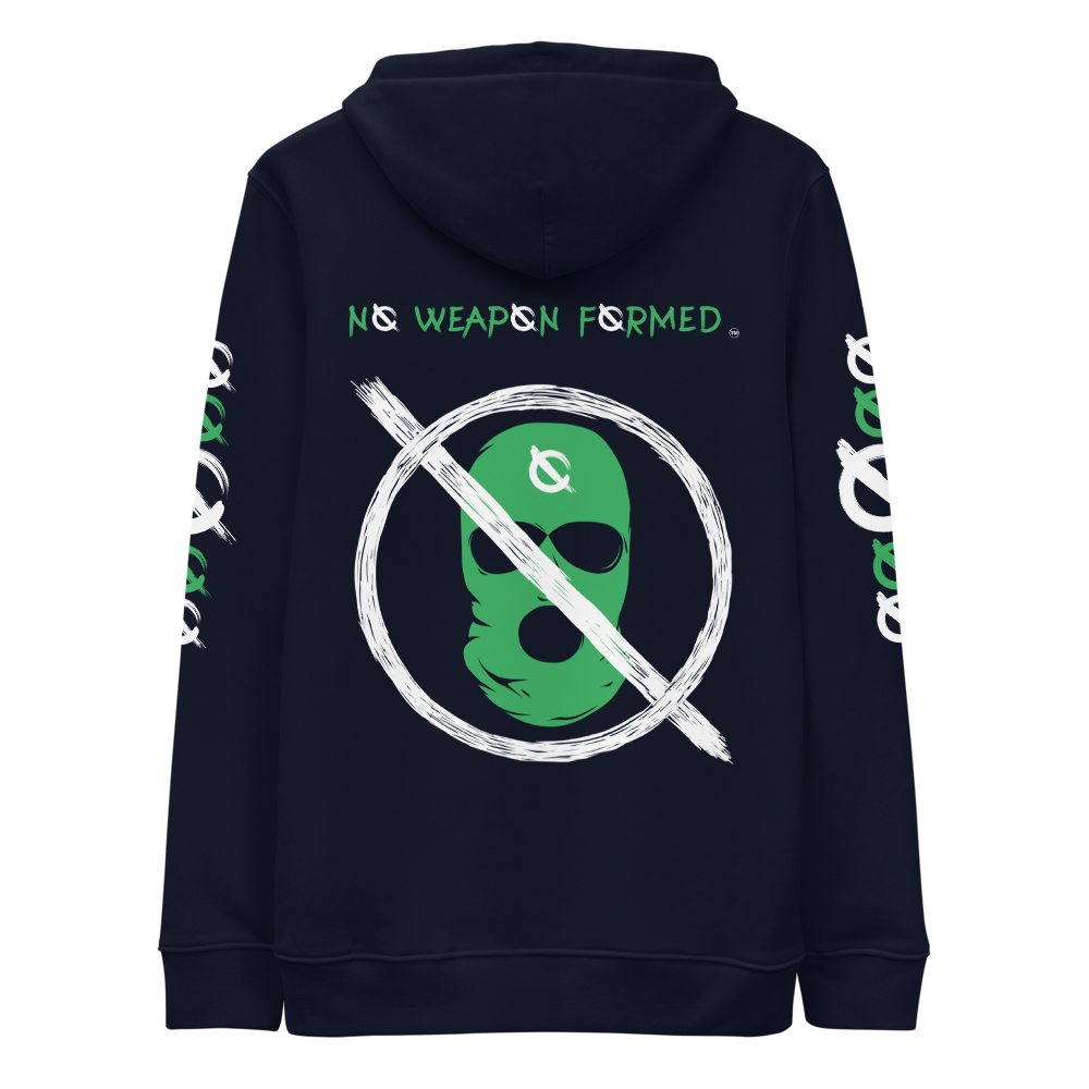 NO WEAPON FORMED 'ROBBER/OPPS' GREEN - Unisex essential eco hoodie