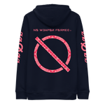 NO WEAPON FORMED LOGO PAISLEY RED/WHITE BANDANA PRINT - Unisex essential eco hoodie