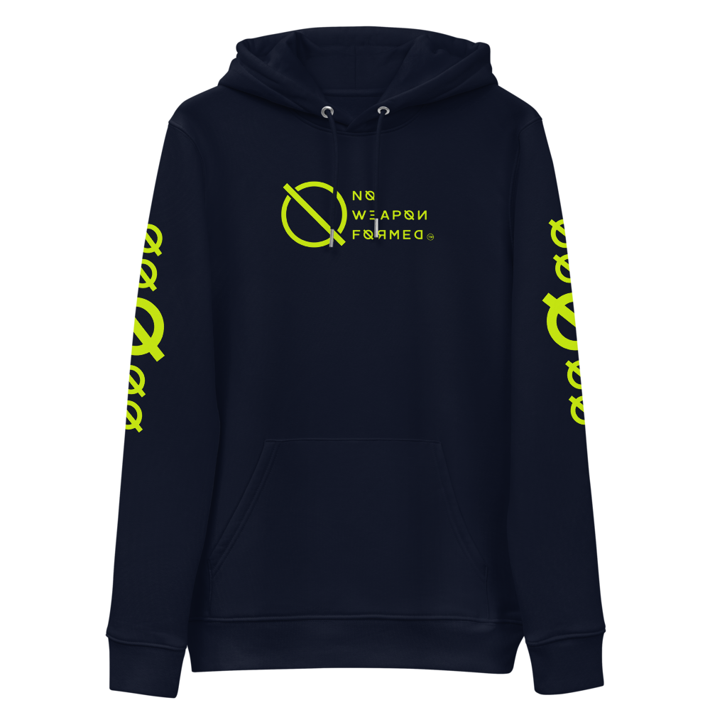 NO WEAPON FORMED 'ANGELS GOT YOUR BACK' NEON - Unisex essential eco hoodie