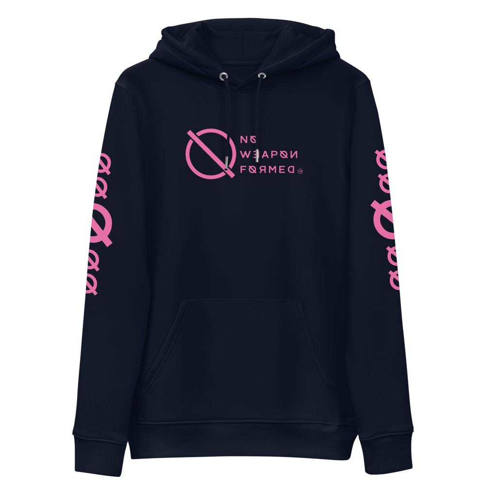NO WEAPON FORMED 'ANGELS GOT YOUR BACK' PINK - Unisex essential eco hoodie