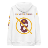 NO WEAPON FORMED 'ROBBER/OPPS' BURGUNDY/GOLD - Unisex essential eco hoodie