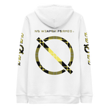 NO WEAPON FORMED FLANNEL BLACK/YELLOW - Unisex essential eco hoodie