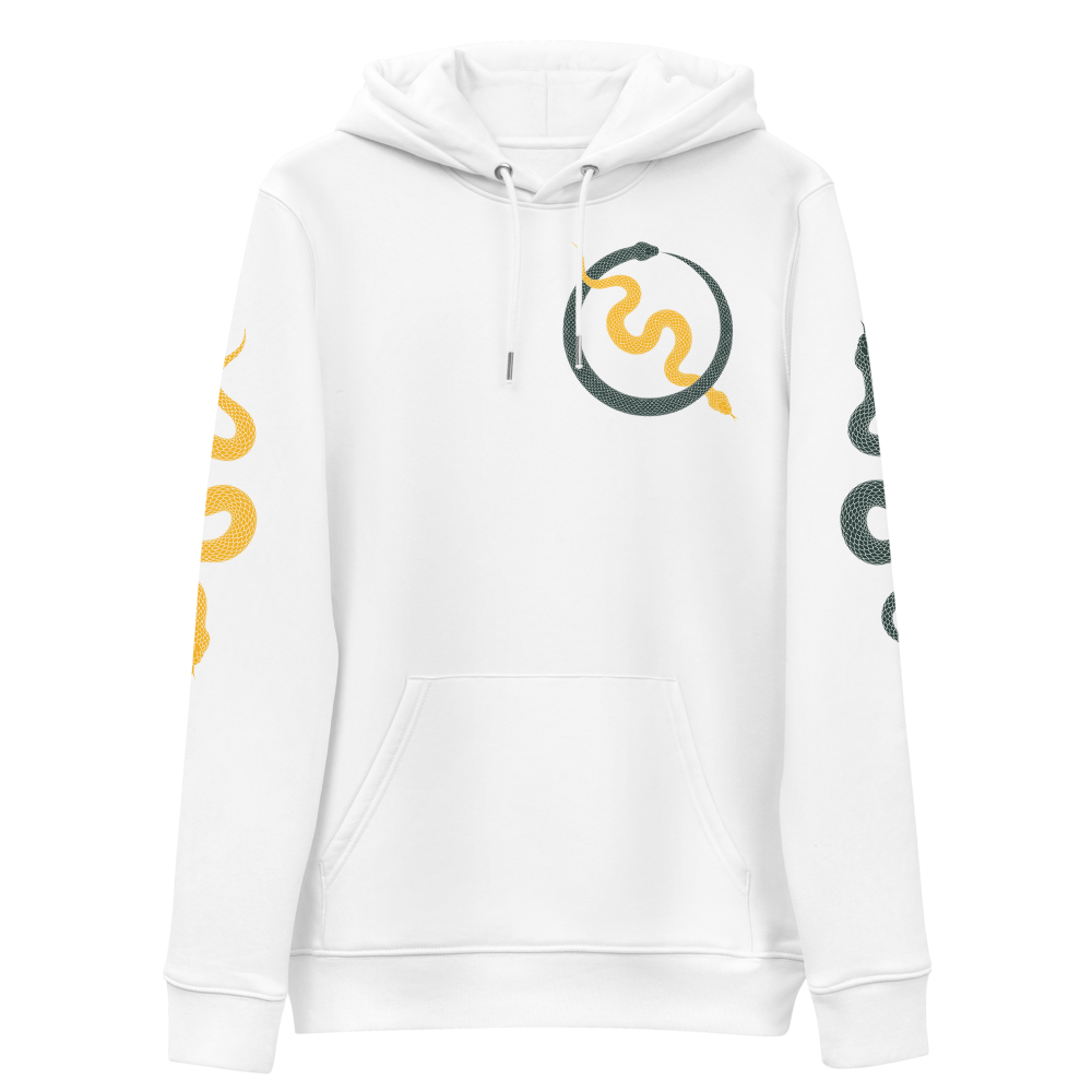 NO WEAPON FORMED 'SNAKES' GREEN/YELLOW - Unisex essential eco hoodie