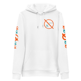 NO WEAPON FORMED GRENADE LAUNCHER ORANGE/GREEN - Unisex essential eco hoodie white front