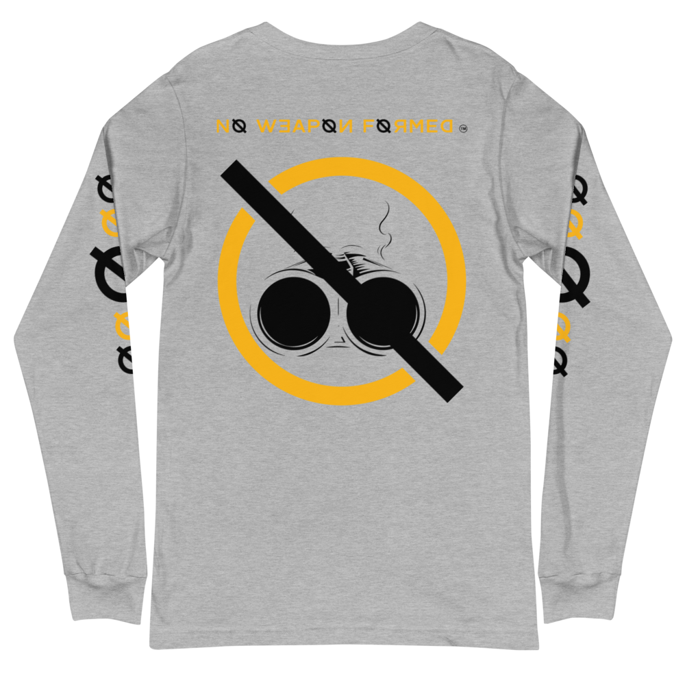 NO WEAPON FORMED 'SHOTGUN' BLACK/YELLOW - Unisex Long Sleeve Tee