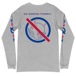 NO WEAPON FORMED 'DEVIL' BLUE/RED - Unisex Long Sleeve Tee