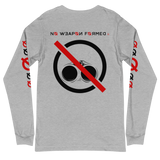 NO WEAPON FORMED 'SHOTGUN' BLACK/RED/WHITE - Unisex Long Sleeve Tee