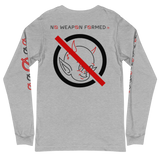 NO WEAPON FORMED 'DEVIL' BLACK/RED/WHITE - Unisex Long Sleeve Tee