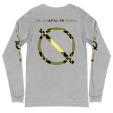 NO WEAPON FORMED FLANNEL BLACK/YELLOW - Unisex Long Sleeve Tee