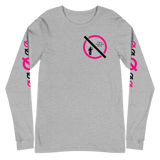 NO WEAPON FORMED 'TWO FACED PPL' HOT PINK/WHITE/BLACK - Unisex Long Sleeve Tee