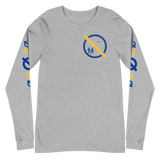 NO WEAPON FORMED 'BACKSTABBERS' BLUE/YELLOW  - Unisex Long Sleeve Tee