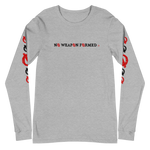 NO WEAPON FORMED 'ARROW & FEATHERS OF PROTECTION' BLACK/RED/WHITE - Unisex Long Sleeve Tee