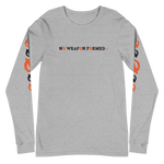 NO WEAPON FORMED 'ARROW & FEATHERS OF PROTECTION' ORANGE/WHITE/BLACK - Unisex Long Sleeve Tee