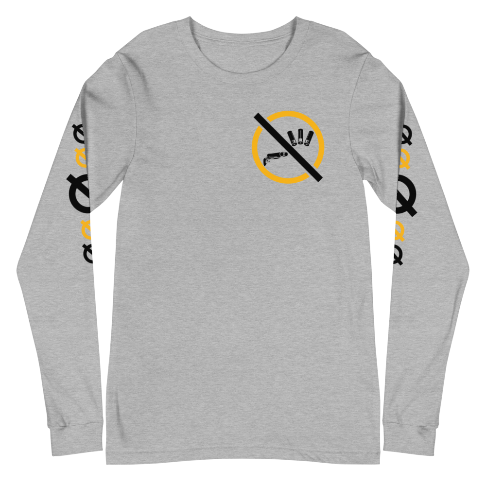 NO WEAPON FORMED 'SHOTGUN' BLACK/YELLOW - Unisex Long Sleeve Tee