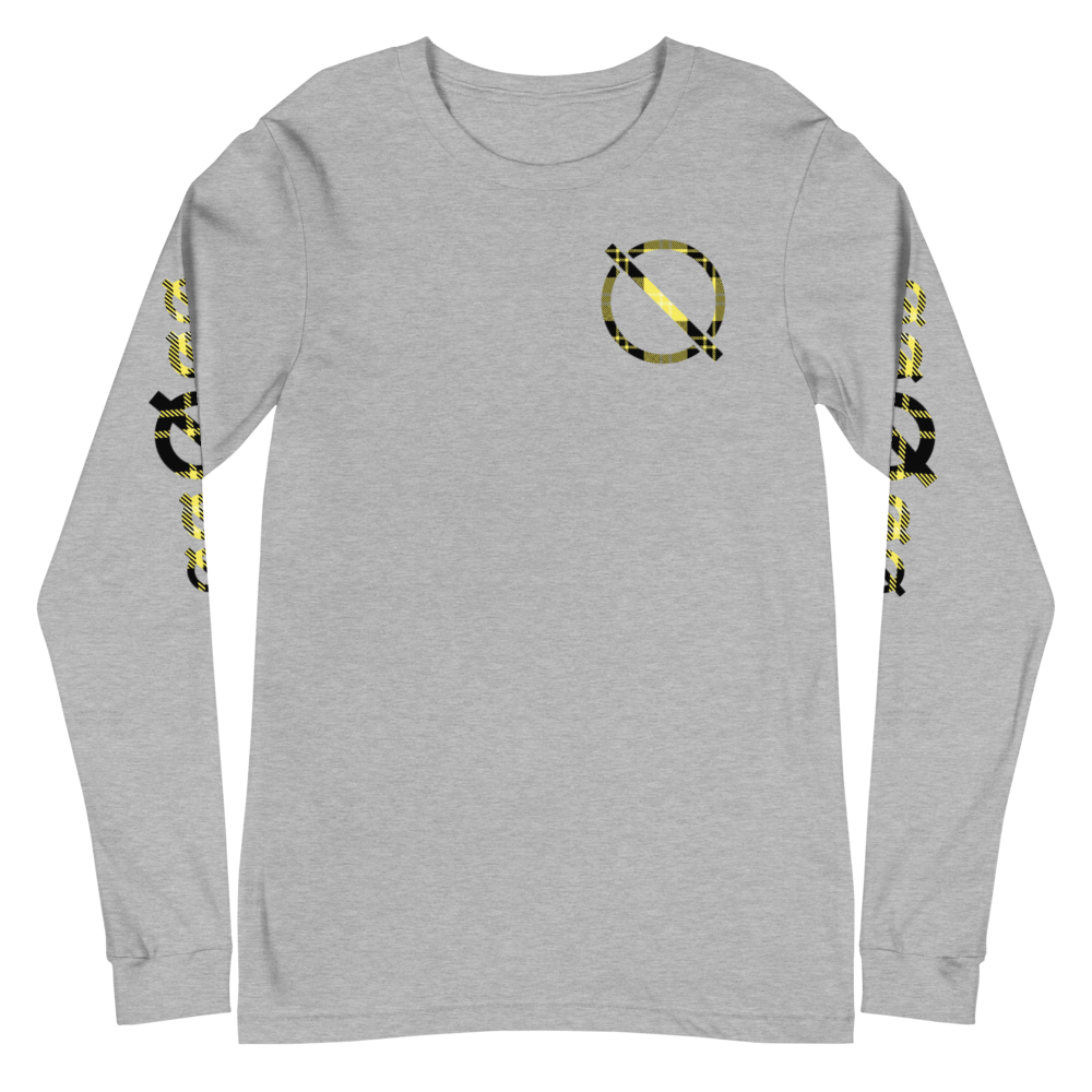 NO WEAPON FORMED FLANNEL BLACK/YELLOW - Unisex Long Sleeve Tee