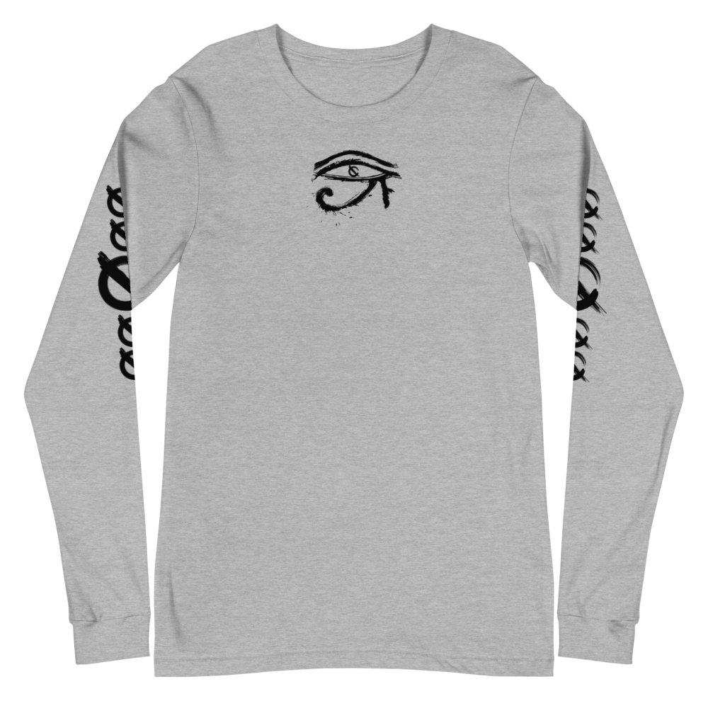 NO WEAPON FORMED HORUS EYE BLACK/WHITE - Unisex Long Sleeve Tee