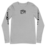 NO WEAPON FORMED HORUS EYE BLACK/WHITE - Unisex Long Sleeve Tee