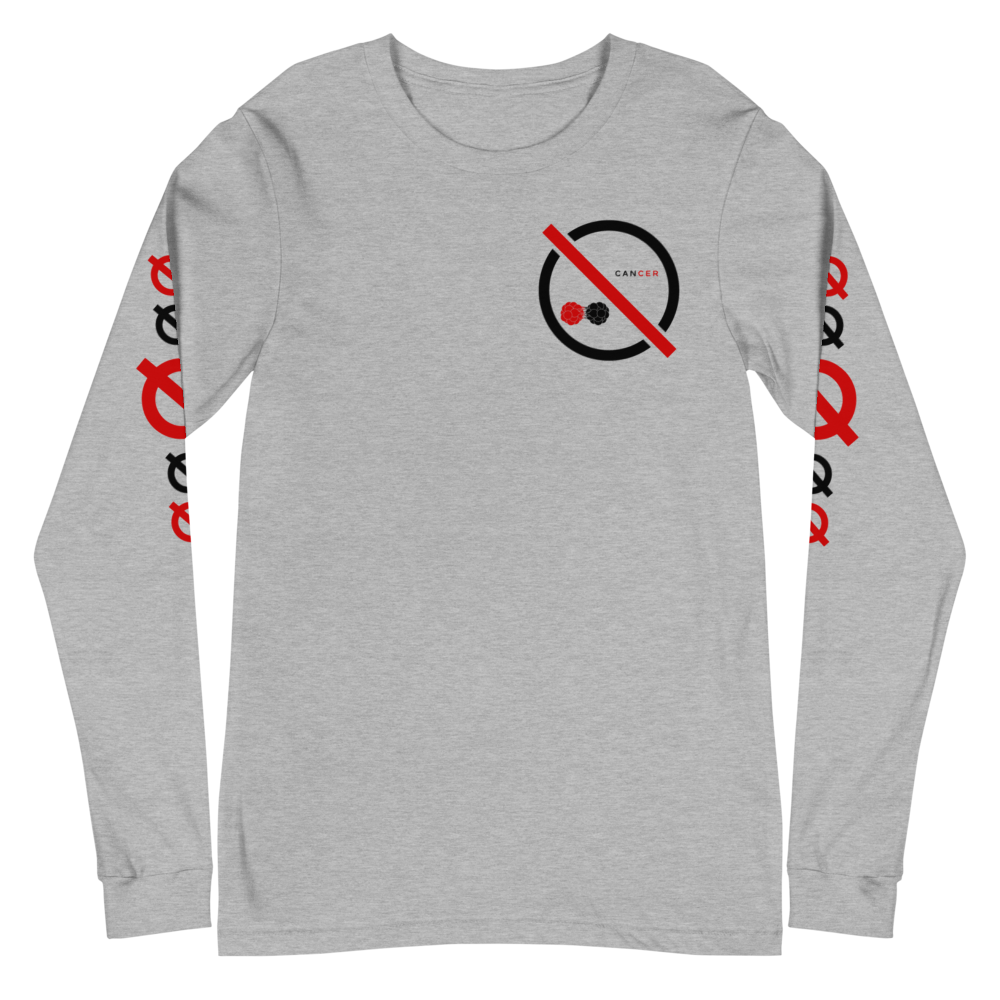 NO WEAPON FORMED 'CANCER' BLACK/WHITE/RED - Unisex Long Sleeve Tee