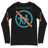 NO WEAPON FORMED 'BACKSTABBERS'  AQUA GREEN/ORANGE - Unisex Long Sleeve Tee