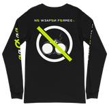 NO WEAPON FORMED 'SHOTGUN' BLACK/WHITE/NEON - Unisex Long Sleeve Tee