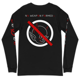 NO WEAPON FORMED 'DEVIL' BLACK/RED/WHITE - Unisex Long Sleeve Tee