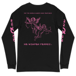 NO WEAPON FORMED 'ANGELS GOT YOUR BACK' PINK - Unisex Long Sleeve Tee