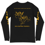 NO WEAPON FORMED 'ANGELS GOT YOUR BACK' YELLOW - Unisex Long Sleeve Tee