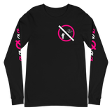 NO WEAPON FORMED 'TWO FACED PPL' HOT PINK/WHITE/BLACK - Unisex Long Sleeve Tee