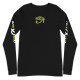 NO WEAPON FORMED HORUS EYE NEON GREEN/WHITE - Unisex Long Sleeve Tee