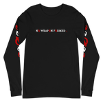 NO WEAPON FORMED 'ARROW & FEATHERS OF PROTECTION' BLACK/RED/WHITE - Unisex Long Sleeve Tee