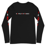 NO WEAPON FORMED 'ARROW & FEATHERS OF PROTECTION' BLACK/RED/WHITE - Unisex Long Sleeve Tee