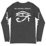 NO WEAPON FORMED HORUS EYE BLACK/WHITE - Unisex Long Sleeve Tee