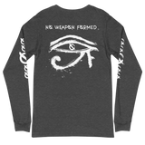 NO WEAPON FORMED HORUS EYE BLACK/WHITE - Unisex Long Sleeve Tee