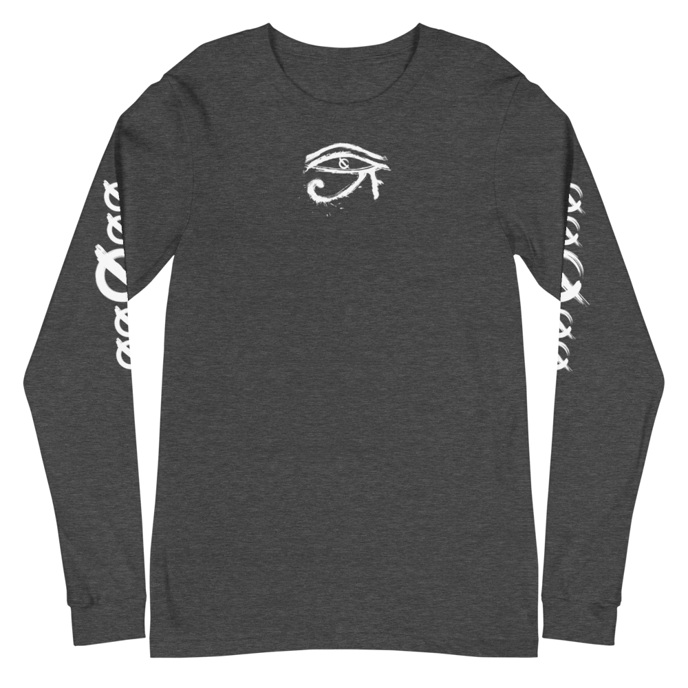 NO WEAPON FORMED HORUS EYE BLACK/WHITE - Unisex Long Sleeve Tee