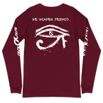 NO WEAPON FORMED HORUS EYE BLACK/WHITE - Unisex Long Sleeve Tee