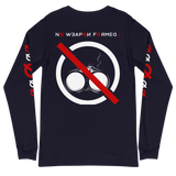 NO WEAPON FORMED 'SHOTGUN' BLACK/RED/WHITE - Unisex Long Sleeve Tee