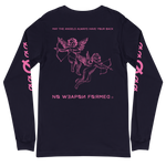 NO WEAPON FORMED 'ANGELS GOT YOUR BACK' PINK - Unisex Long Sleeve Tee