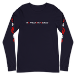 NO WEAPON FORMED 'ARROW & FEATHERS OF PROTECTION' BLACK/RED/WHITE - Unisex Long Sleeve Tee