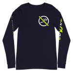 NO WEAPON FORMED 'SHOTGUN' BLACK/WHITE/NEON - Unisex Long Sleeve Tee