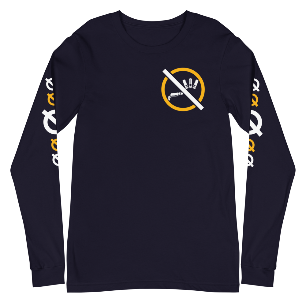 NO WEAPON FORMED 'SHOTGUN' BLACK/YELLOW - Unisex Long Sleeve Tee